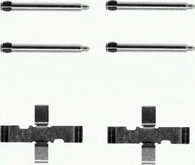 HELLA PAGID 8dz355202281 -  Комплектующие, колодки дискового тормоза